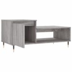 Table basse Sonoma gris 100x50x45 cm Bois d'ingénierie – Image 4