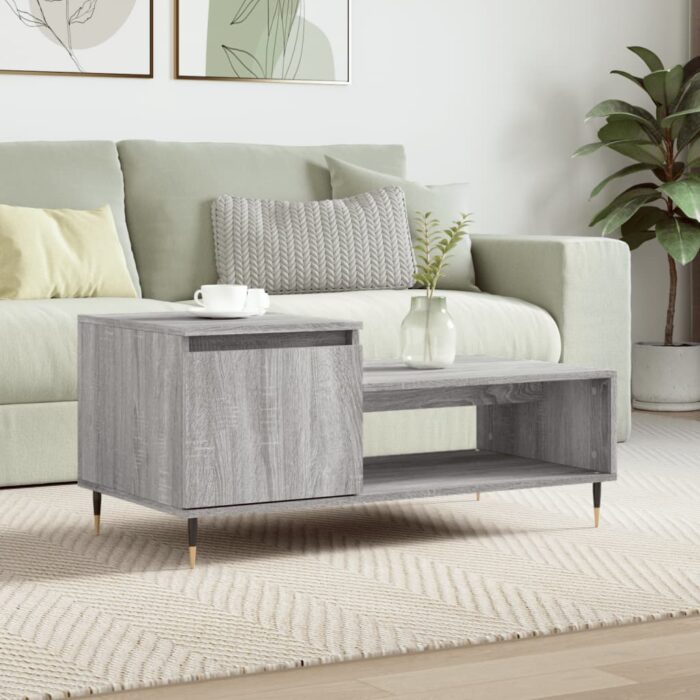 VXL8721012111370_m_en_hd_1.jpg Table basse Sonoma gris 100x50x45 cm Bois d'ingénierie – Image 1