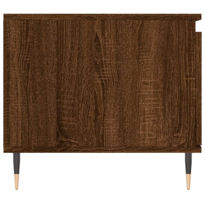 Table basse Chêne marron 100x50x45 cm Bois d'ingénierie – Image 5