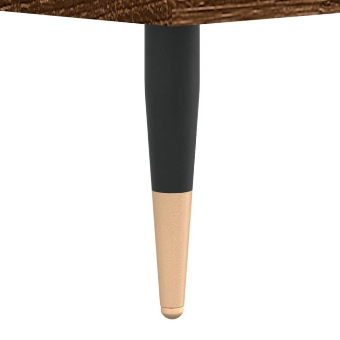 Table basse Chêne marron 100x50x45 cm Bois d'ingénierie – Image 8