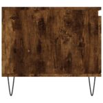 Table basse Chêne fumé 100x50x45 cm Bois d'ingénierie – Image 5