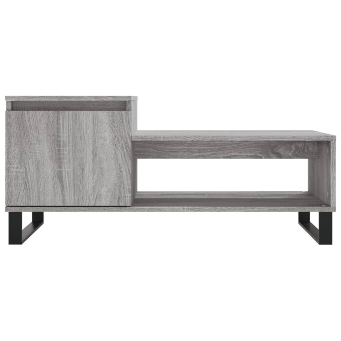 Table basse Sonoma gris 100x50x45 cm Bois d'ingénierie – Image 3