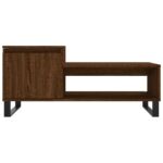Table basse Chêne marron 100x50x45 cm Bois d'ingénierie – Image 3