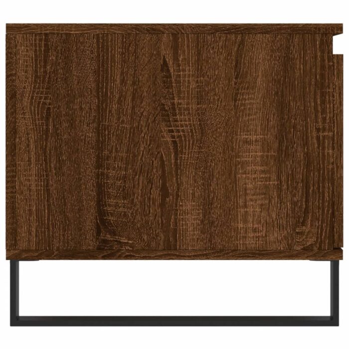 Table basse Chêne marron 100x50x45 cm Bois d'ingénierie – Image 5