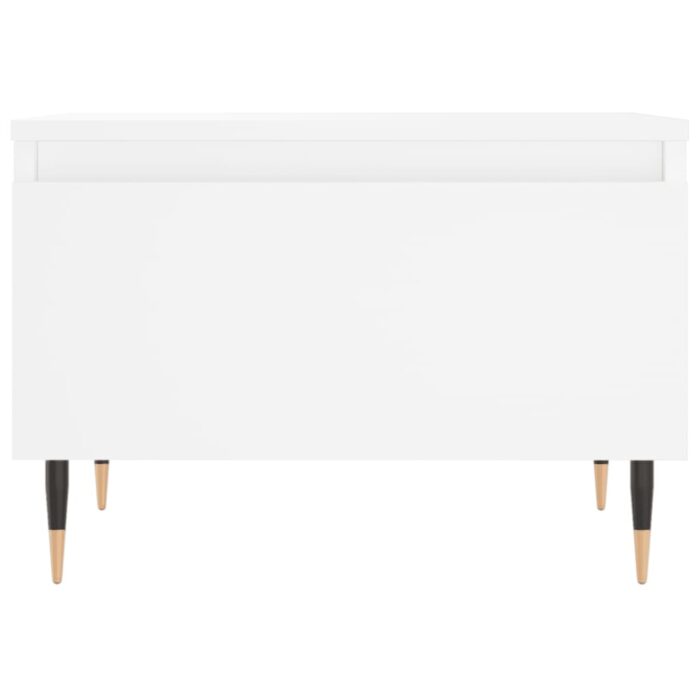 Table basse blanc 50x46x35 cm bois d'ingénierie – Image 3