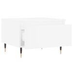 Table basse blanc 50x46x35 cm bois d'ingénierie – Image 4