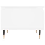 Table basse blanc 50x46x35 cm bois d'ingénierie – Image 5