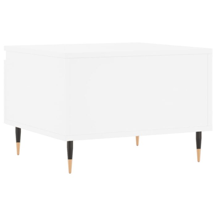 Table basse blanc 50x46x35 cm bois d'ingénierie – Image 6