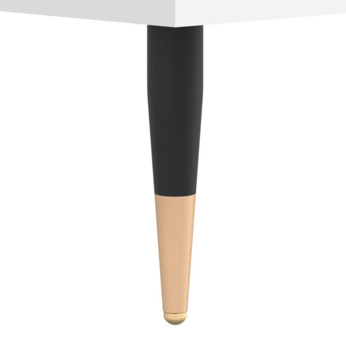 Table basse blanc 50x46x35 cm bois d'ingénierie – Image 7