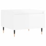 Tables basses 2 pcs blanc brillant 50x46x35cm bois d'ingénierie – Image 3