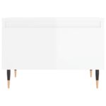 Tables basses 2 pcs blanc brillant 50x46x35cm bois d'ingénierie – Image 4