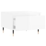 Tables basses 2 pcs blanc brillant 50x46x35cm bois d'ingénierie – Image 5
