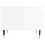 Tables basses 2 pcs blanc brillant 50x46x35cm bois d'ingénierie – Image 6