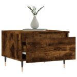 Tables basses 2 pcs chêne fumé 50x46x35 cm bois d'ingénierie – Image 2