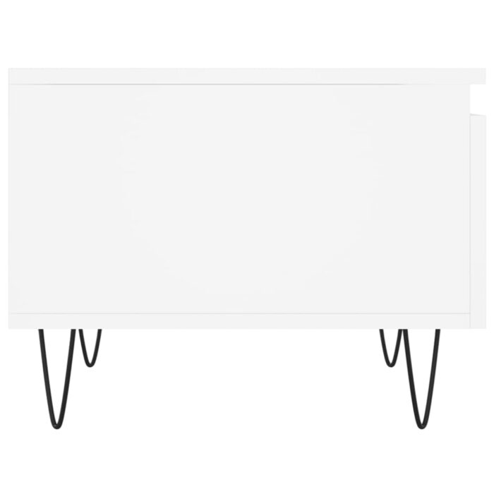 Tables basses 2 pcs blanc 50x46x35 cm bois d'ingénierie – Image 6