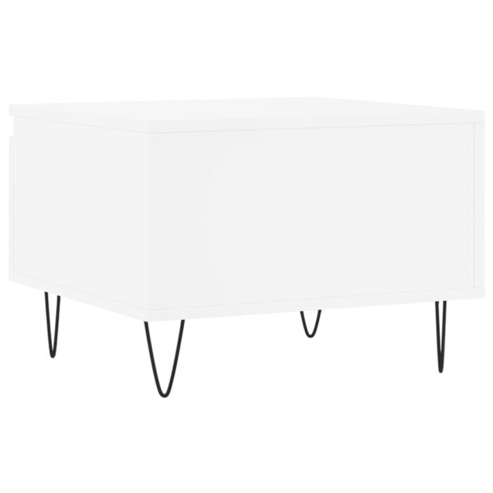 Tables basses 2 pcs blanc 50x46x35 cm bois d'ingénierie – Image 7