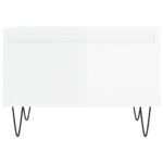 Tables basses 2 pcs blanc brillant 50x46x35cm bois d'ingénierie – Image 4