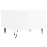 Tables basses 2 pcs blanc brillant 50x46x35cm bois d'ingénierie – Image 7