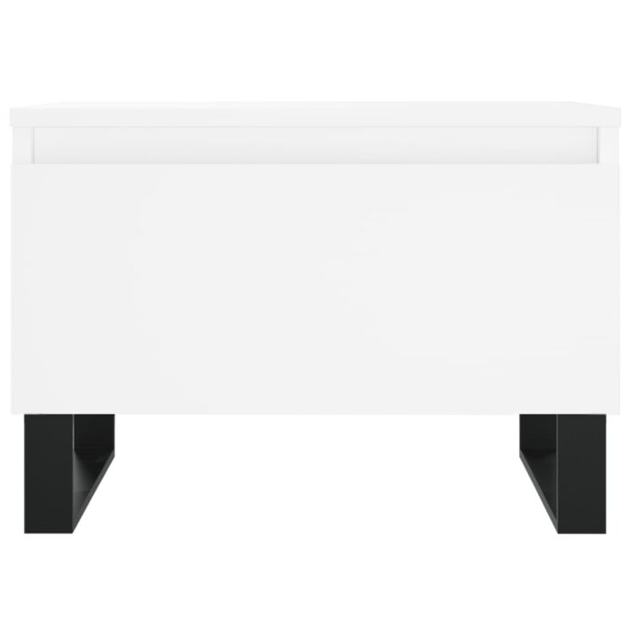 Tables basses 2 pcs blanc 50x46x35 cm bois d'ingénierie – Image 4