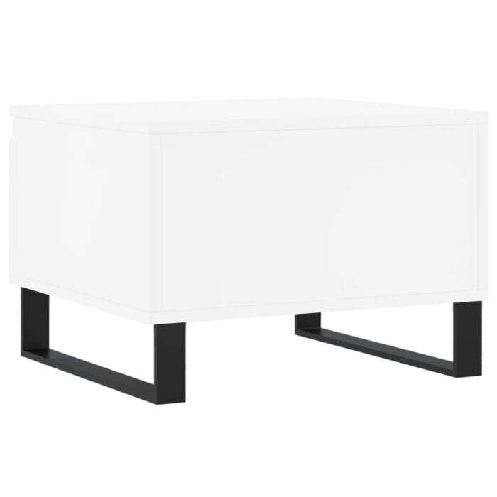 Tables basses 2 pcs blanc 50x46x35 cm bois d'ingénierie – Image 7