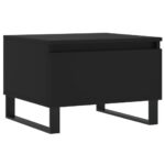 Tables basses 2 pcs noir 50x46x35 cm bois d'ingénierie – Image 3