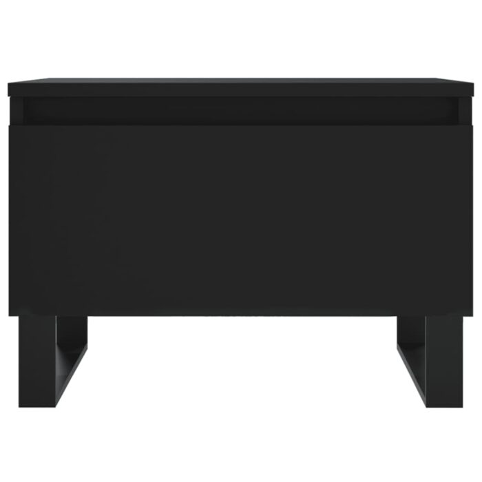 Tables basses 2 pcs noir 50x46x35 cm bois d'ingénierie – Image 4