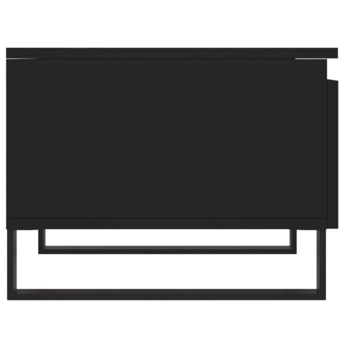Tables basses 2 pcs noir 50x46x35 cm bois d'ingénierie – Image 6