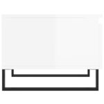 Tables basses 2 pcs blanc brillant 50x46x35cm bois d'ingénierie – Image 6