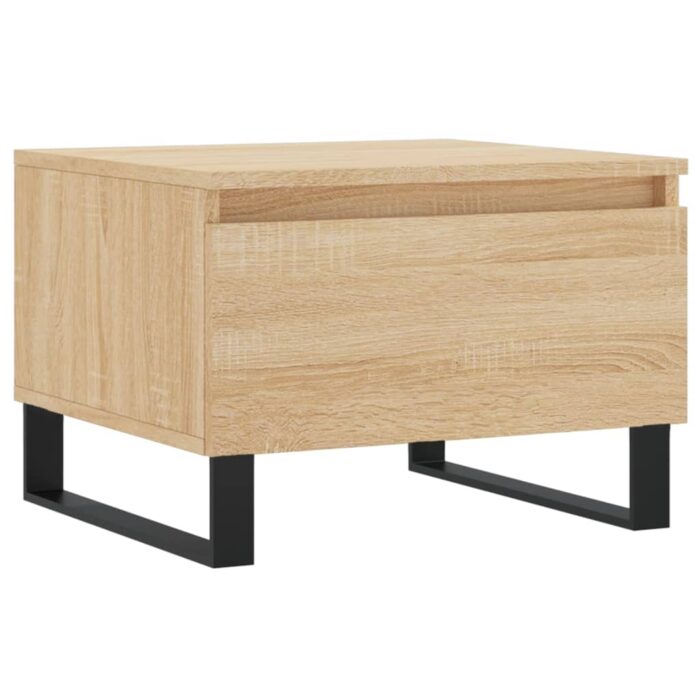 Tables basses 2 pcs chêne sonoma 50x46x35 cm bois d'ingénierie – Image 3
