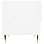 Table basse blanc 50x46x50 cm bois d’ingénierie – Image 5