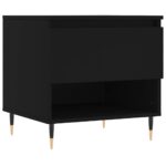 Tables basses 2 pcs noir 50x46x50 cm bois d'ingénierie – Image 3