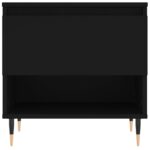 Tables basses 2 pcs noir 50x46x50 cm bois d'ingénierie – Image 4