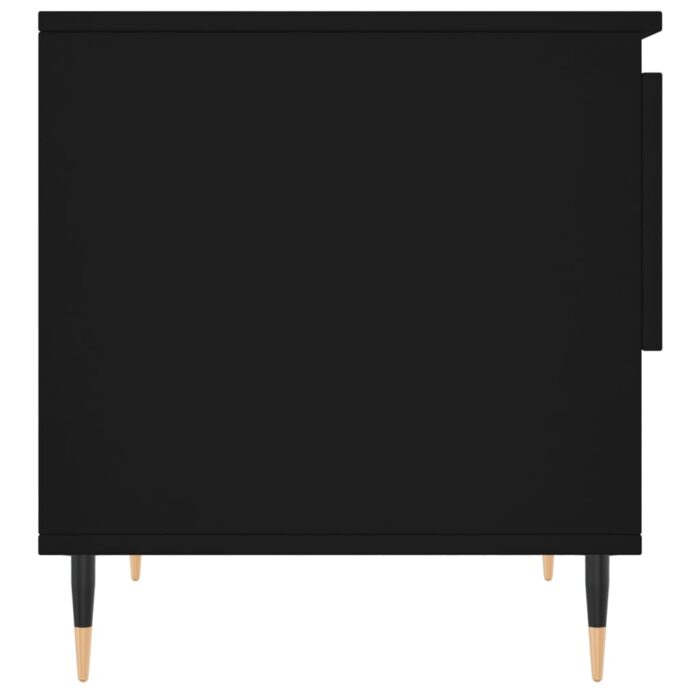 Tables basses 2 pcs noir 50x46x50 cm bois d'ingénierie – Image 6