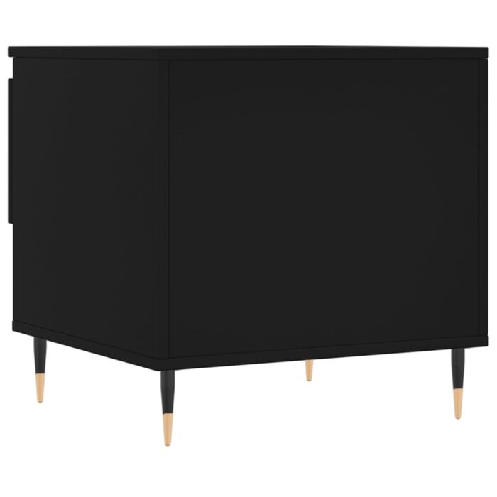 Tables basses 2 pcs noir 50x46x50 cm bois d'ingénierie – Image 7