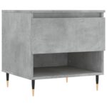 Tables basses 2 pcs gris béton 50x46x50 cm bois d'ingénierie – Image 3