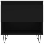 Tables basses 2 pcs noir 50x46x50 cm bois d'ingénierie – Image 4