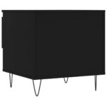 Tables basses 2 pcs noir 50x46x50 cm bois d'ingénierie – Image 7
