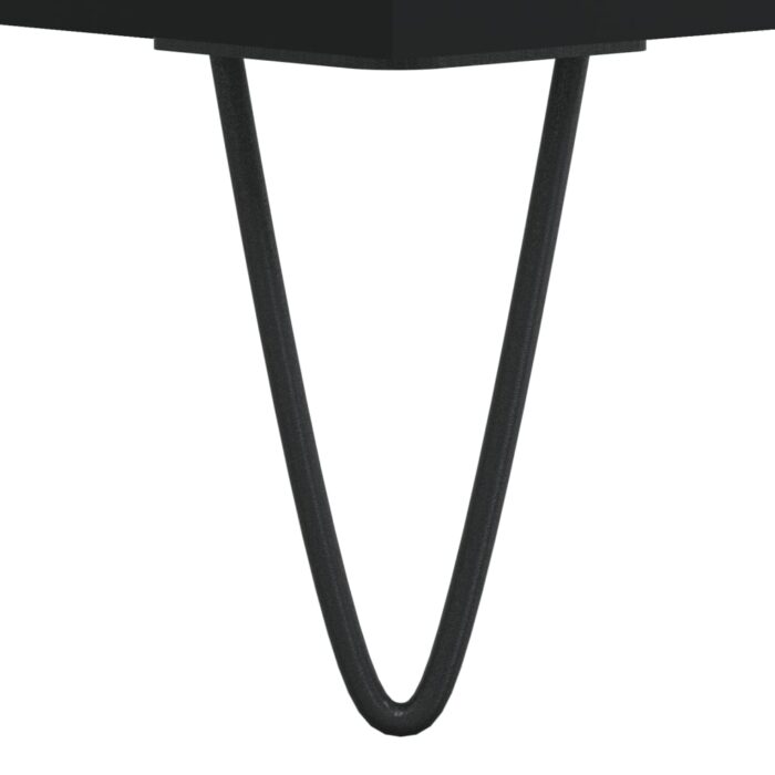 Tables basses 2 pcs noir 50x46x50 cm bois d'ingénierie – Image 8