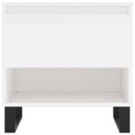 Tables basses 2 pcs blanc brillant 50x46x50cm bois d'ingénierie – Image 4