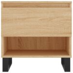 Tables basses 2 pcs chêne sonoma 50x46x50 cm bois d'ingénierie – Image 4