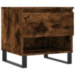 Tables basses 2 pcs chêne fumé 50x46x50 cm bois d'ingénierie – Image 3
