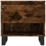 Tables basses 2 pcs chêne fumé 50x46x50 cm bois d'ingénierie – Image 4