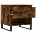 Tables basses 2 pcs chêne fumé 50x46x50 cm bois d'ingénierie – Image 5
