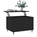 Table basse Noir 60x44,5x45 cm Bois d'ingénierie – Image 2