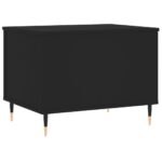 Table basse Noir 60x44,5x45 cm Bois d'ingénierie – Image 3