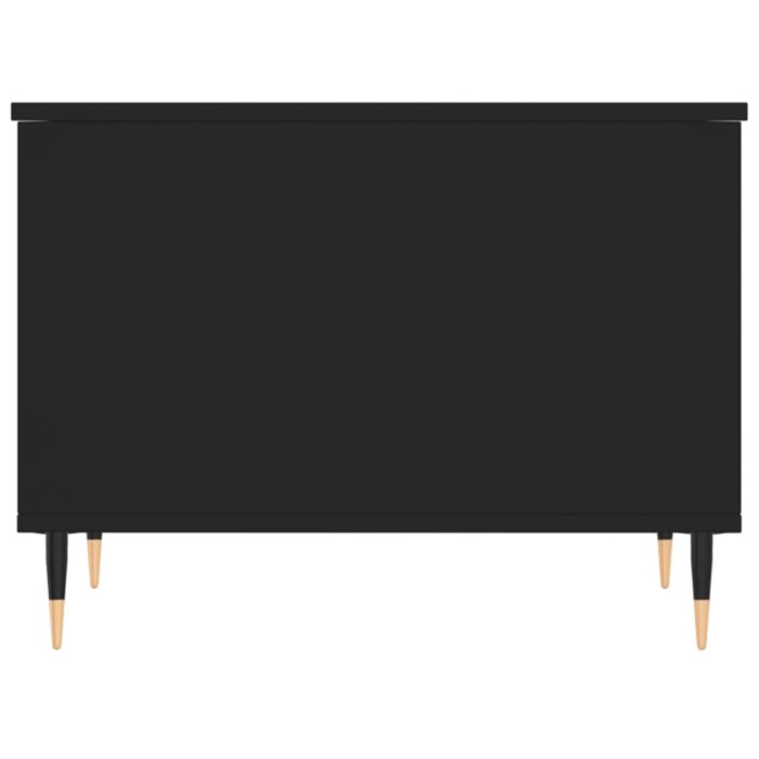 Table basse Noir 60x44,5x45 cm Bois d'ingénierie – Image 4
