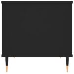 Table basse Noir 60x44,5x45 cm Bois d'ingénierie – Image 5