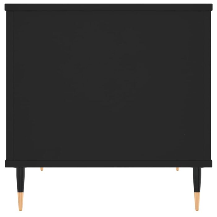 Table basse Noir 60x44,5x45 cm Bois d'ingénierie – Image 5