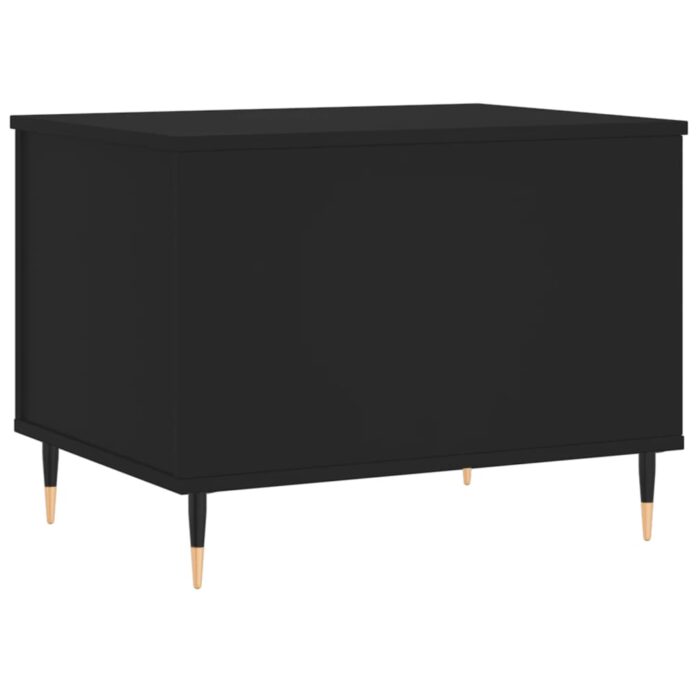 Table basse Noir 60x44,5x45 cm Bois d'ingénierie – Image 6