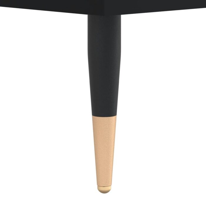 Table basse Noir 60x44,5x45 cm Bois d'ingénierie – Image 7